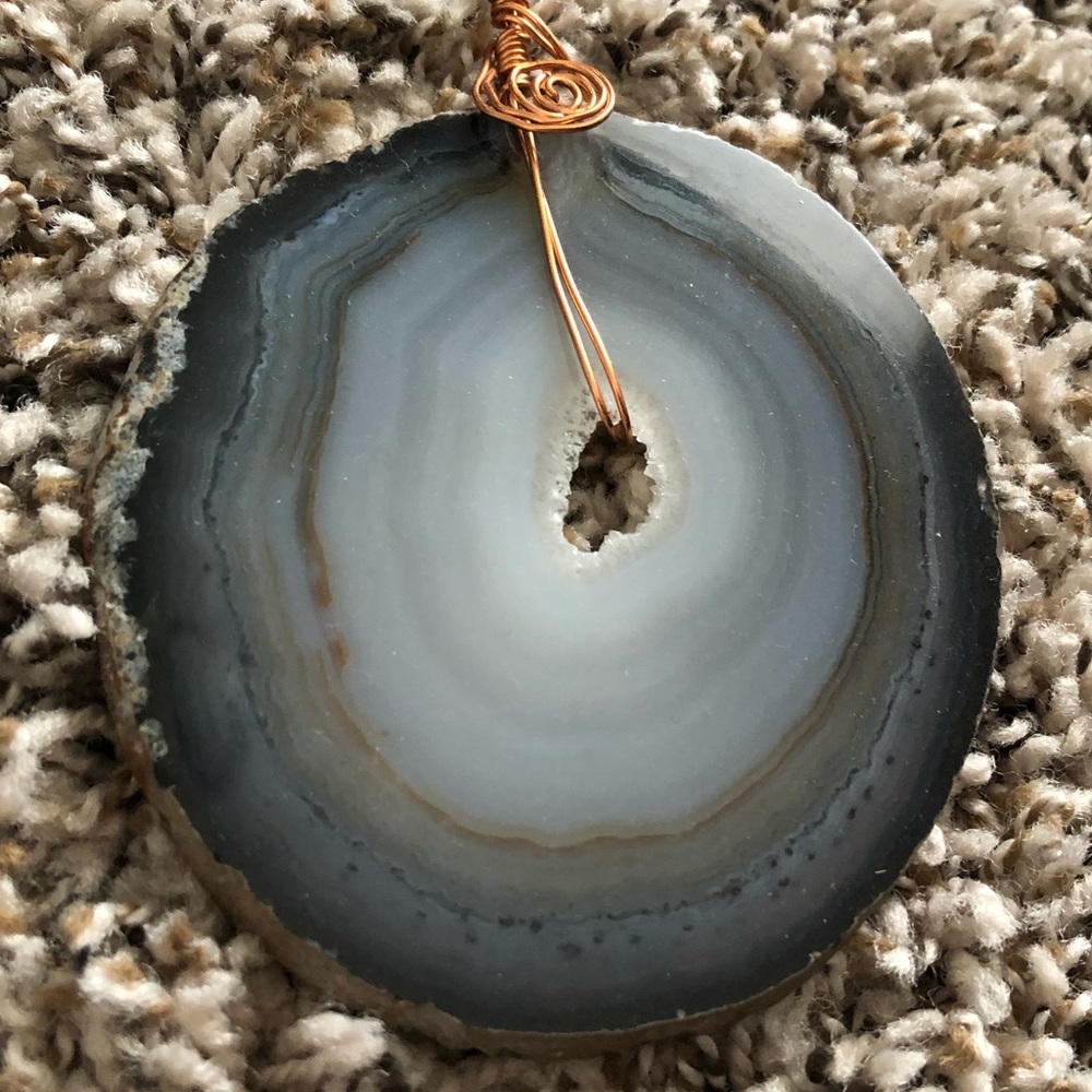 Agate Slice Hanging Decoration
